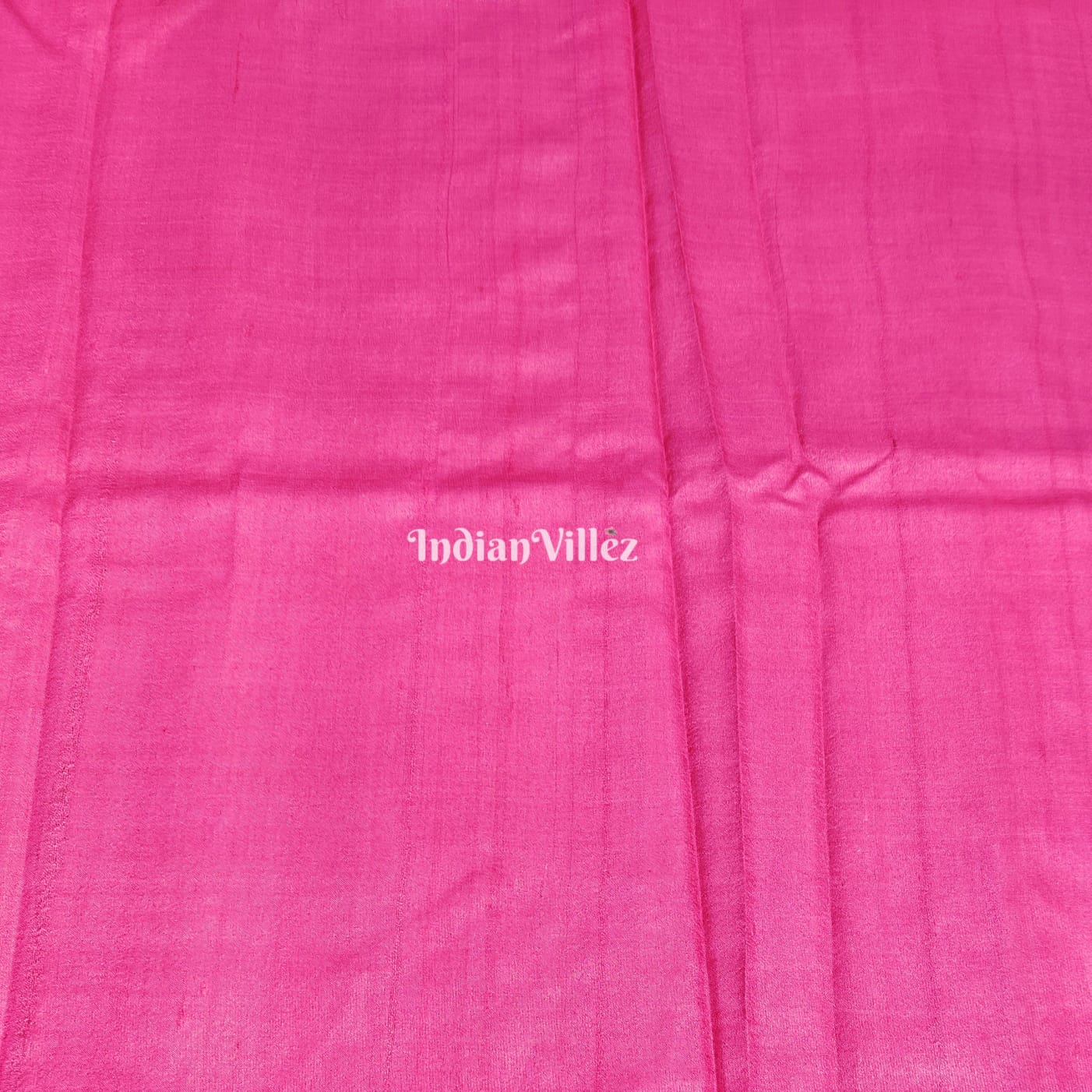Pink Pure Tussar Silk Fabric