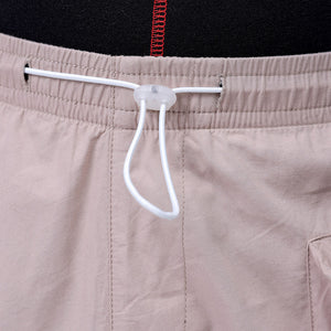 Men's Khaki Relaxed Fit Solid Utility Cargo Jogger