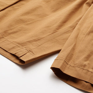 Men's Yellow Relaxed Fit Solid Cargo Shorts