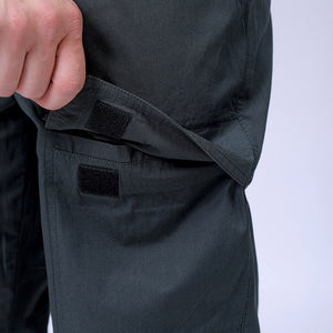 Men's Green Loose Fit Solid Zipper Jogger