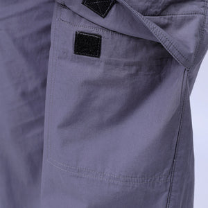 Men's Grey Loose Fit Solid Zipper Jogger