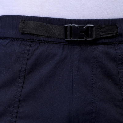 Men's Navy Blue Loose Fit Solid Zipper Jogger