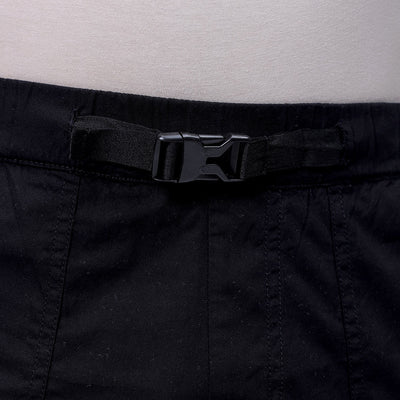 Men's Black Loose Fit Solid Zipper Jogger