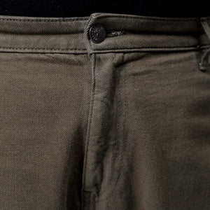 Men's Plus Size Olive Baggy Fit Solid Jeans