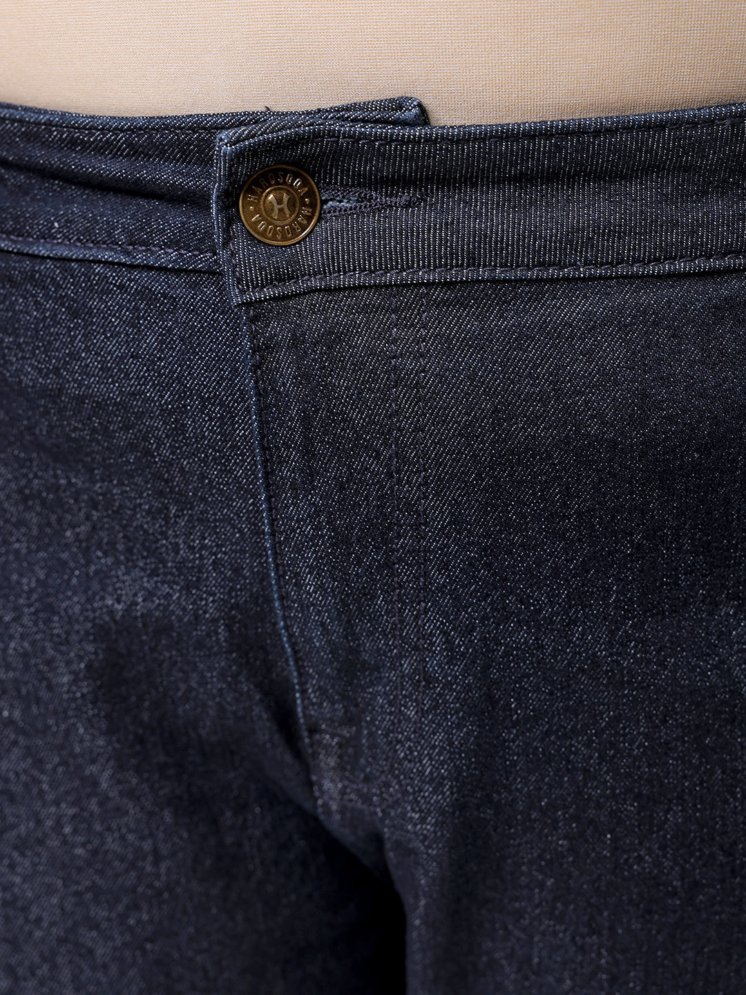 Men's Plus Size Blue Carrot Fit Solid Stretchable Jeans