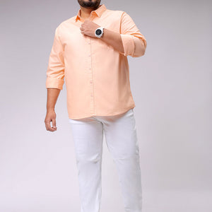 Men's Plus Size White Carrot Fit Solid Stretchable Jeans