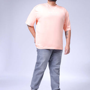 Men's Plus Size Grey Slim Fit Solid Stretchable Denim Jogger