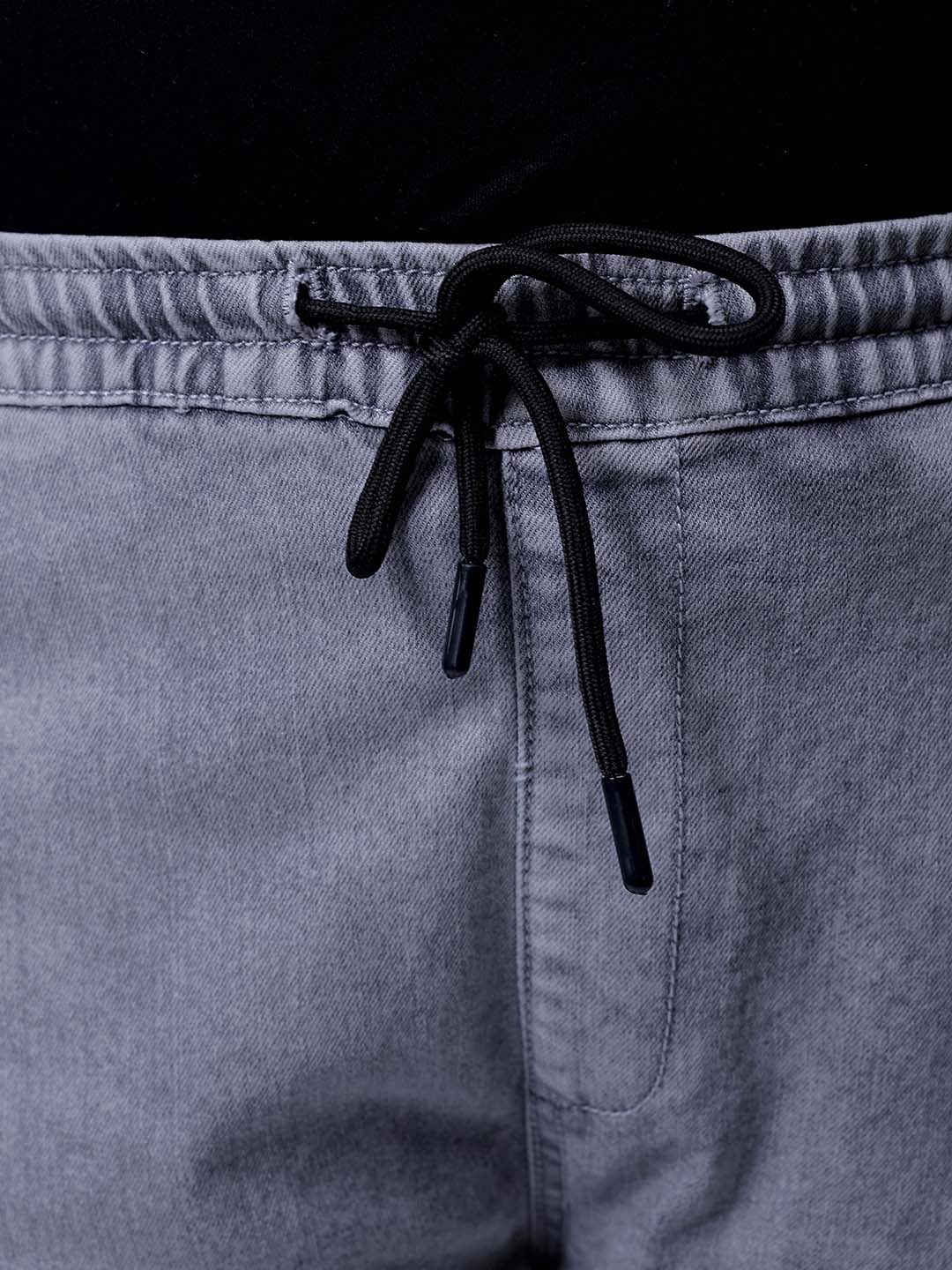Men's Plus Size Khaki Slim Fit Solid Stretchable Denim Jogger