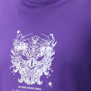 Men's Plus Size Purple Regular Fit Printed T-Shirt