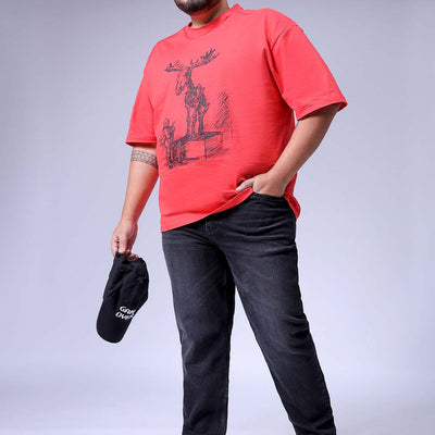 Men's Plus Size Black Slim Fit Solid Stretchable Jeans