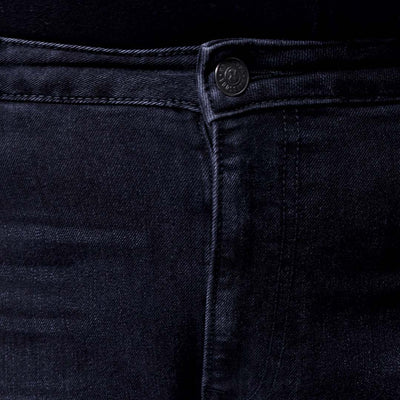 Men's Plus Size Black Slim Fit Solid Stretchable Jeans