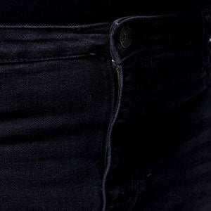 Men's Plus Size Black Slim Fit Solid Stretchable Jeans