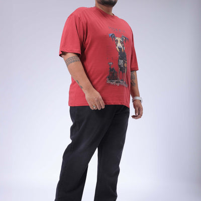Men's Plus Size Black Vintage Straight Fit Solid Jeans