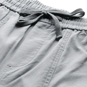 Men's Grey Barrel Loose Solid Cargo Jogger