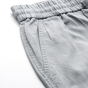 Men's Grey Barrel Loose Solid Cargo Jogger