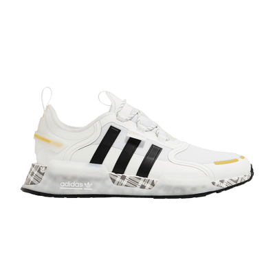 adidas NMD R1 V3 White Black Gold Tartan Trefoil