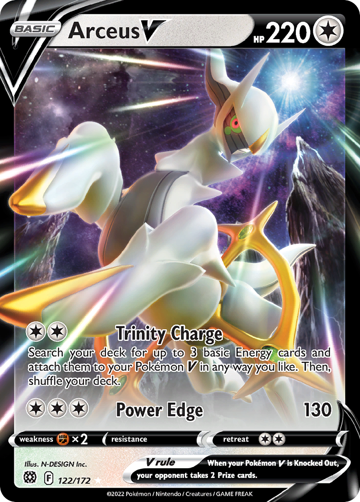 Arceus V - 122/172 - Rare Holo V