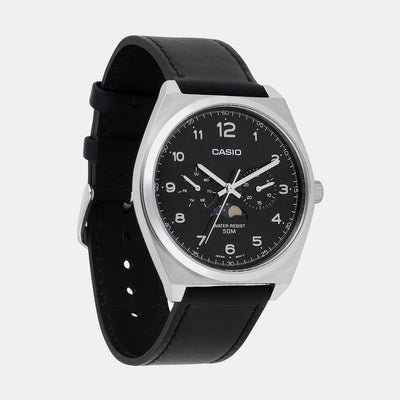 Enticer Men Quartz Black Dial Chronograph Stainless Steel Watch A2177