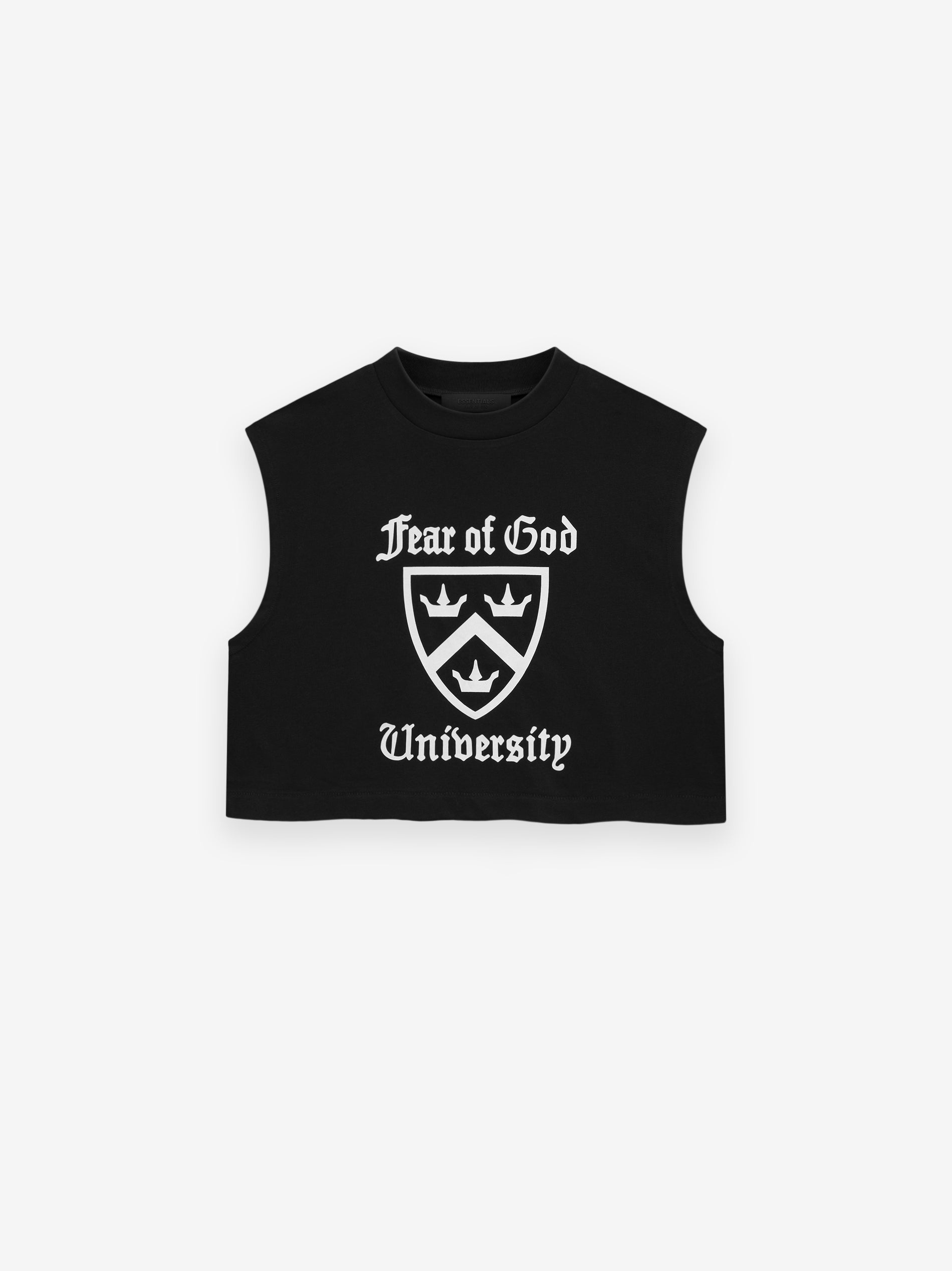 Women's Tri-Blend Cropped Muscle Tee