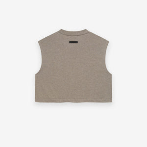 Women's Tri-Blend Cropped Muscle Tee