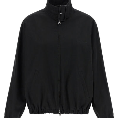 Courreges Buckle Zipped Bomber Jacket