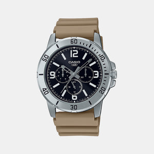 Enticer Men Quartz Black Dial Chronograph Resin Watch A2145