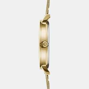 Brink Lille Gold Women Quartz White Dial Analog Stainless Steel Watch V248LXGIMG
