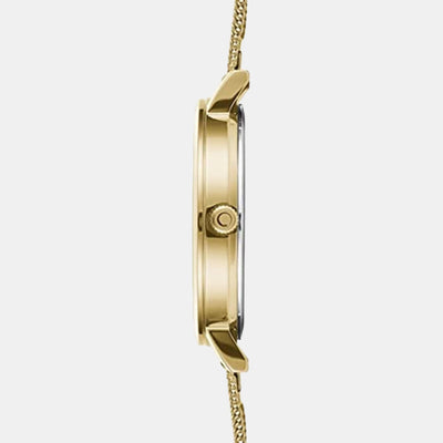 Brink Lille Gold Women Quartz White Dial Analog Stainless Steel Watch V248LXGIMG