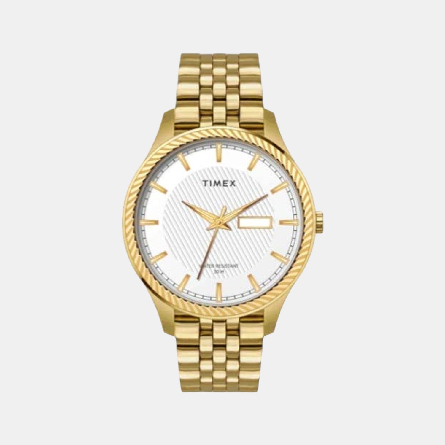Classics Men Quartz White Dial Analog Stainless Steel Watch TW0TG7501