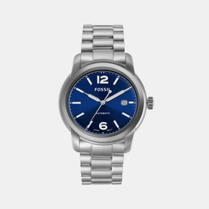 Heritage Men Automatic Blue Dial Analog Stainless Steel Watch ME3244