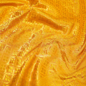 Black Golden  Striped Body Work Pure Kanjivaram Silk Saree