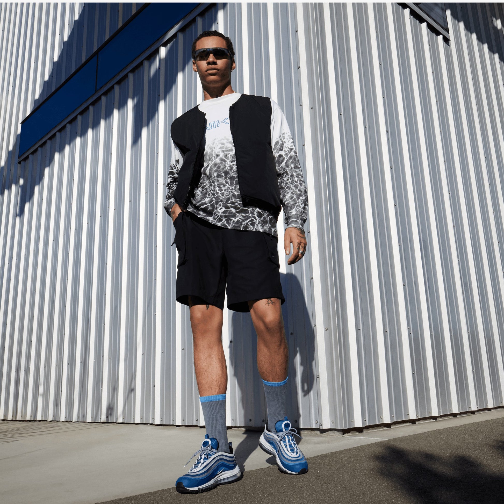 Nike | AIR MAX 97 { COURT BLUE/GLACIER BLUE-PURE PLATINUM