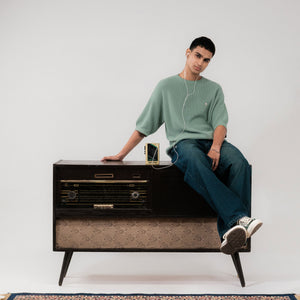 SUPERKICKS | RIBBED TEE { GREEN