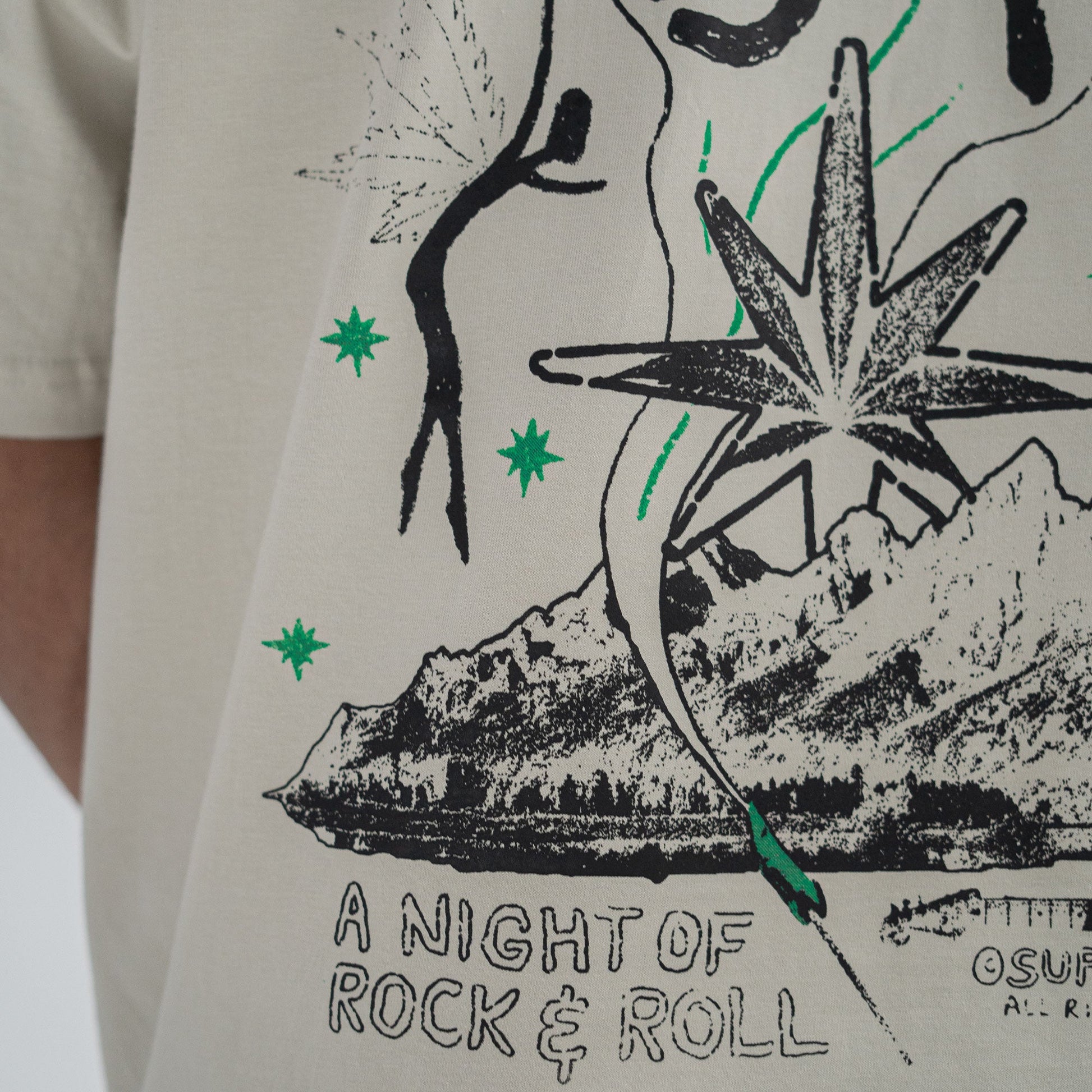 Superkicks | MJ & THE BUDS 'CONCERT TEE { SMOKE GREEN