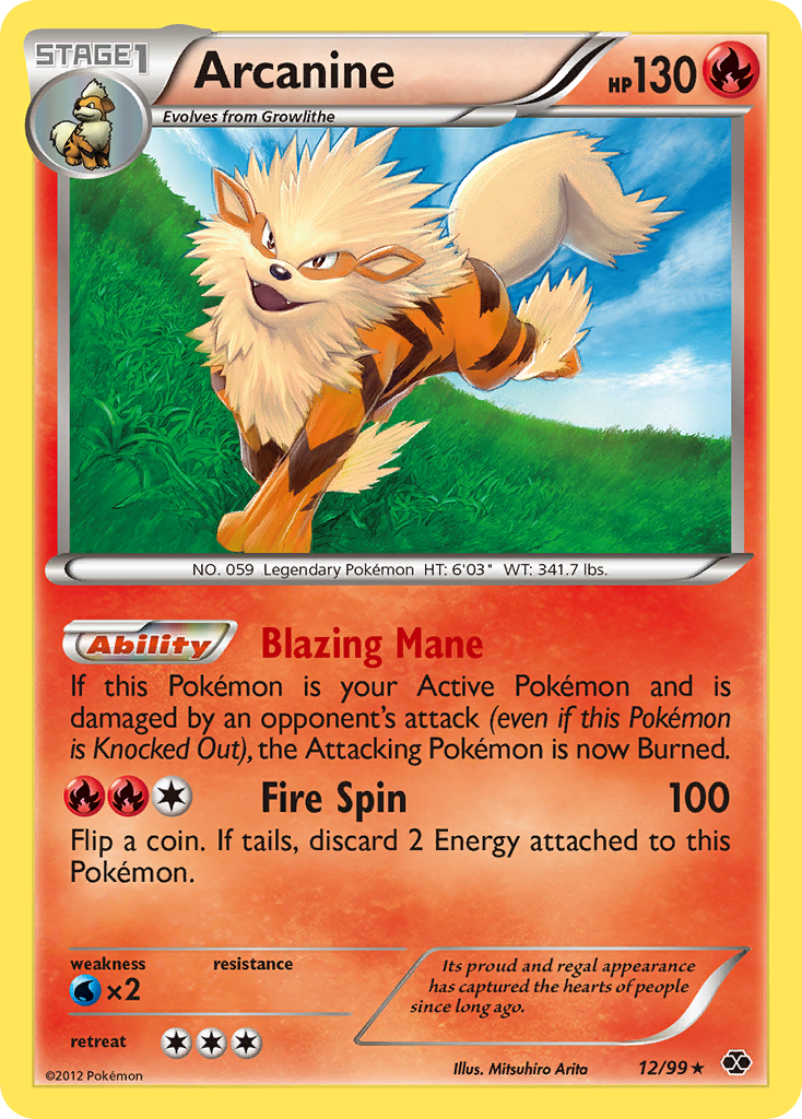 Arcanine - 12/99 - Rare