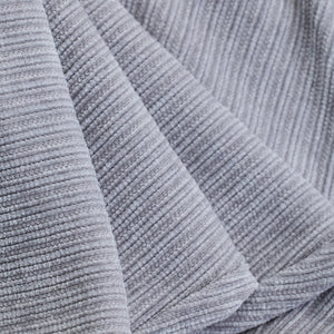 Light Grey Corduroy Relaxed Fit Trousers