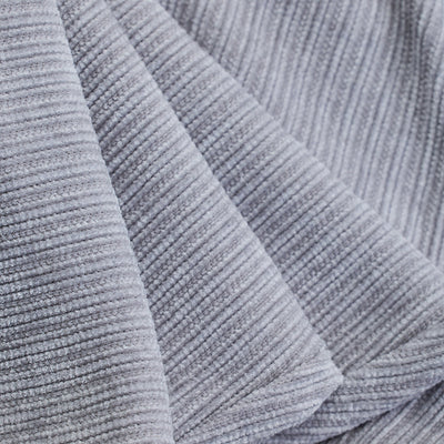 Light Grey Corduroy Relaxed Fit Trousers