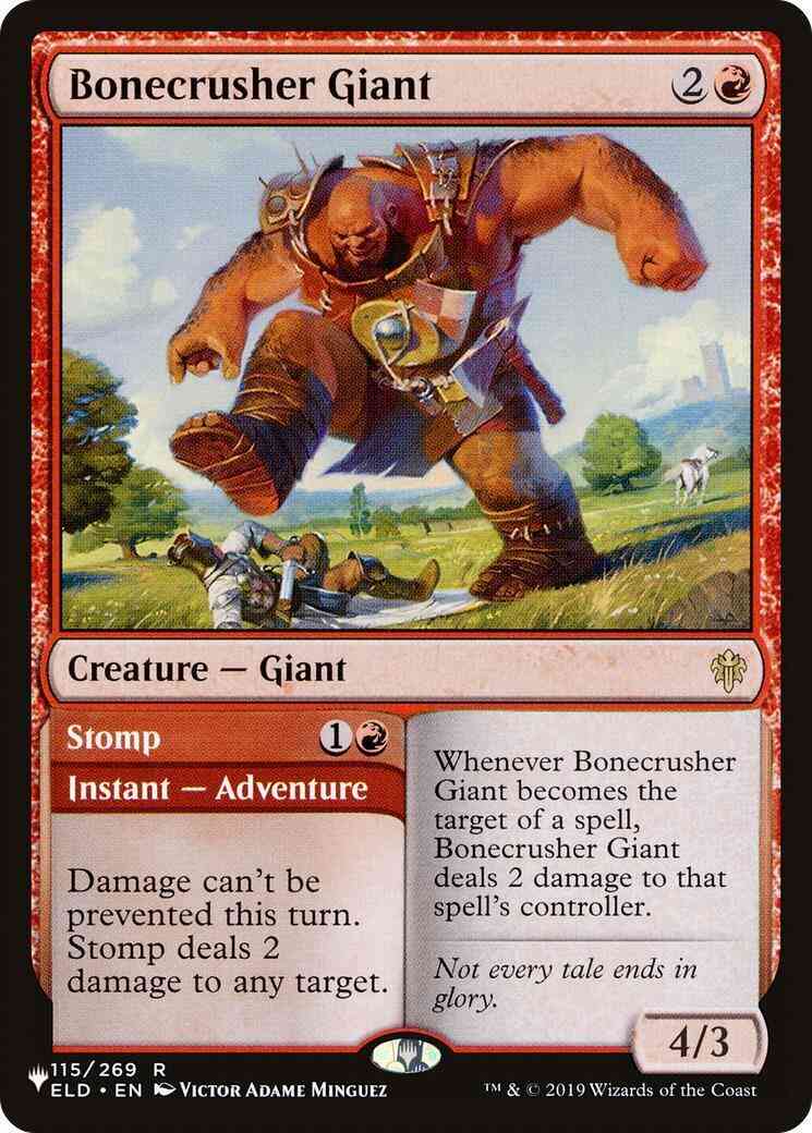 Bonecrusher Giant // Stomp [ELD-115] [The List] [Non-Foil]