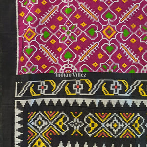 Rajkot Patola Inspired Odisha Handloom Contemporary Silk Saree