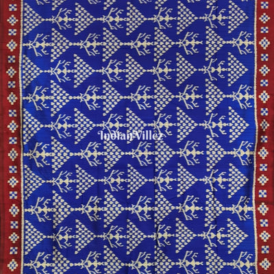Blue Tribal & Jhoti Contemporary Silk Saree