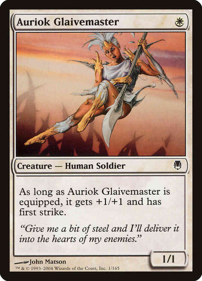 Auriok Glaivemaster [1] [Darksteel] [Non-Foil]
