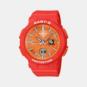 Baby-G Women Quartz Orange Dial Analog-Digital Resin Watch BX154