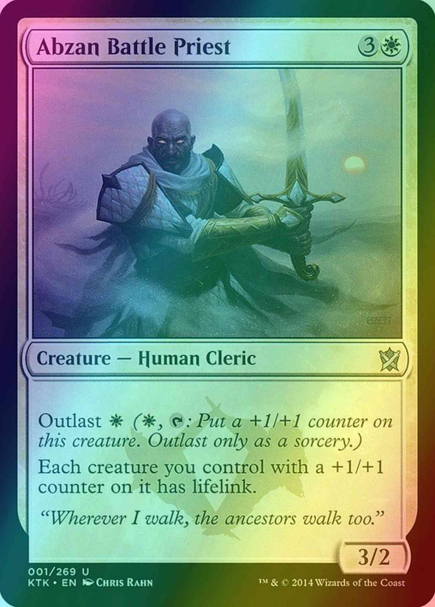 Abzan Battle Priest [1] [Khans Of Tarkir] [Foil]