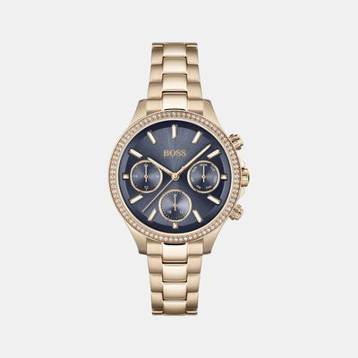 Hera Women Quartz Blue Dial Chronograph Stainless Steel Watch 1502566