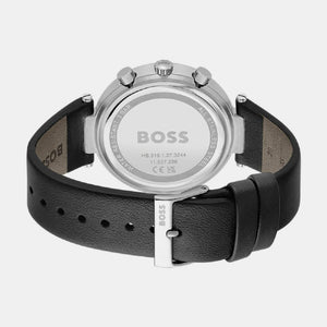 Andra Women Quartz Black Dial Chronograph Leather Watch 1502689