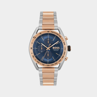 Center Court Men Quartz Blue Dial Chronograph Stainless Steel Watch 1514026
