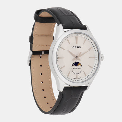 Enticer Men Quartz White Dial Analog Leather Watch A2168