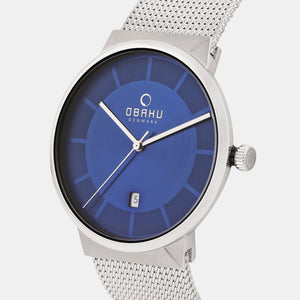 Hav Cyan Men Quartz Blue Dial Analog Stainless Steel Watch V200GDCLMC