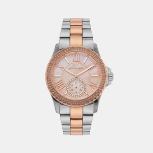 Everest Women Quartz Silver Dial Analog Stainless Steel Watch MK7402