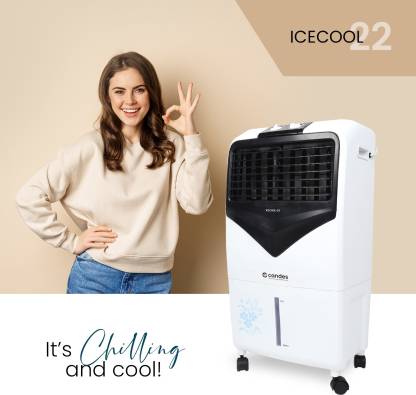 Icecool Room/Personal Air Cooler  (White Black) (B2B)